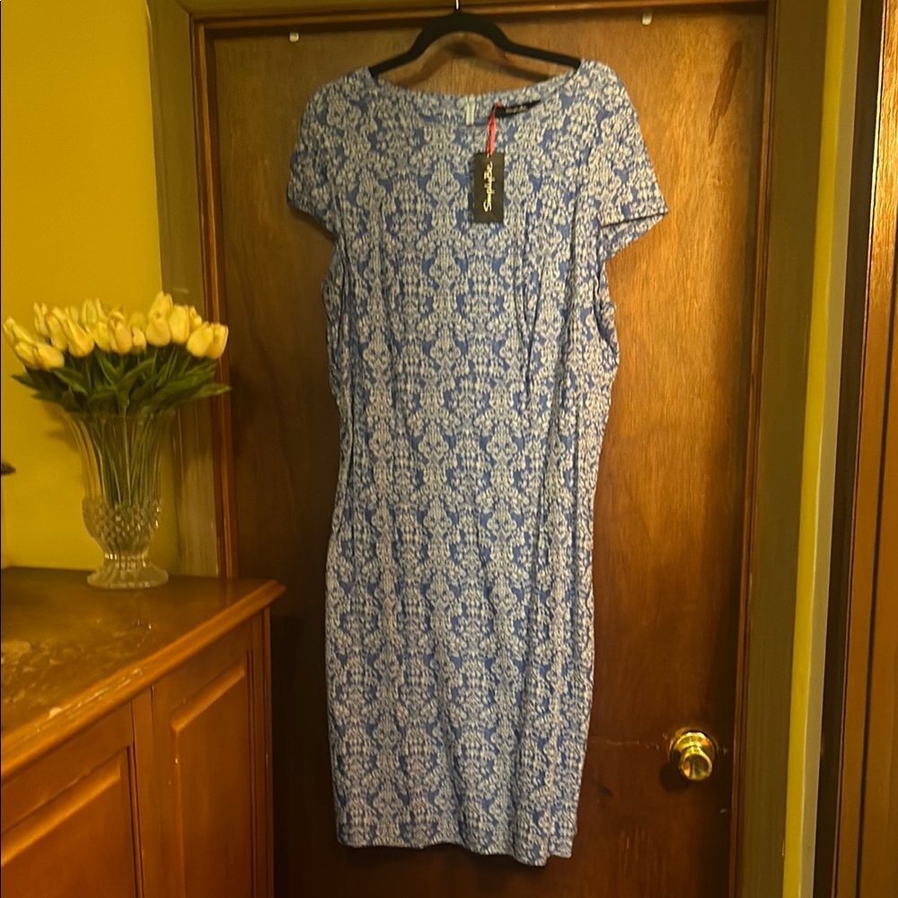 Blue Floral Dress